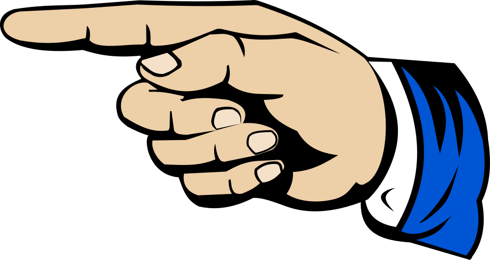 Onlinelabels Clip Art Pointing Finger 5